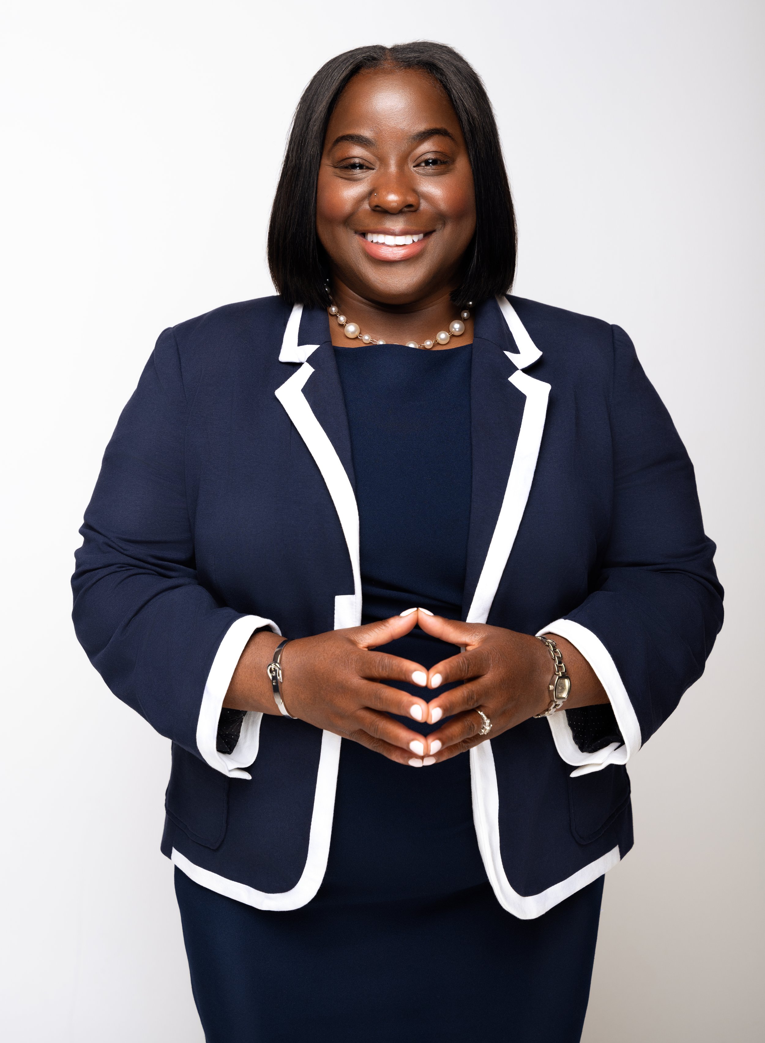 Adrienne McFarland engaging with 6th Ward residents.